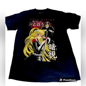 Dark Vision Anime Medium black t shirt.